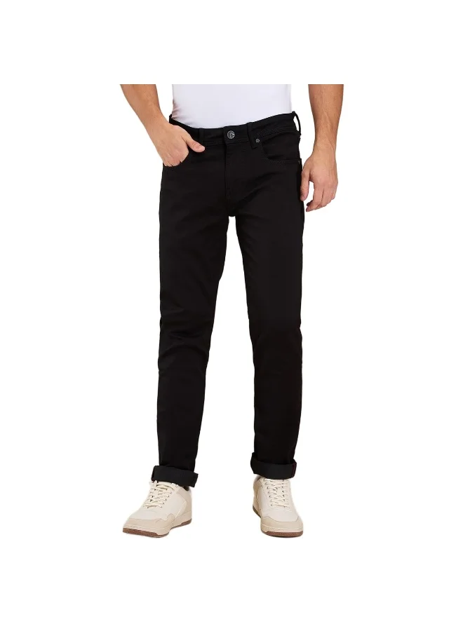 بيينغ هيومان Mens Black Tone Slim Fit Denims