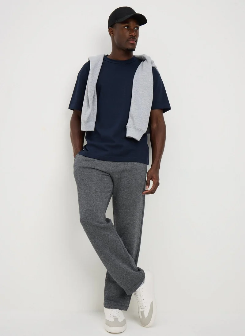 Grey Essential Straight Fit Joggers