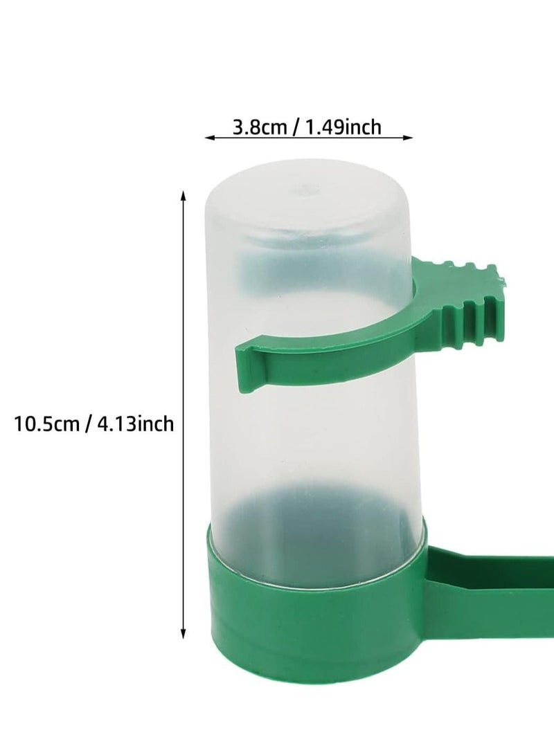 Bird Feeder Automatic Water Bottle Drinker Container Food Dispenser Pet Plastic Waterer Clip for Parrots Hanging in Cage Budgie Cockatiel