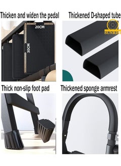 SUNRISE Folding 8 Step Ladder, Step Stool, Portable, Lightweight, Anti Slip Pedal, Handrail For Home Kitchen Office  - Image 4
