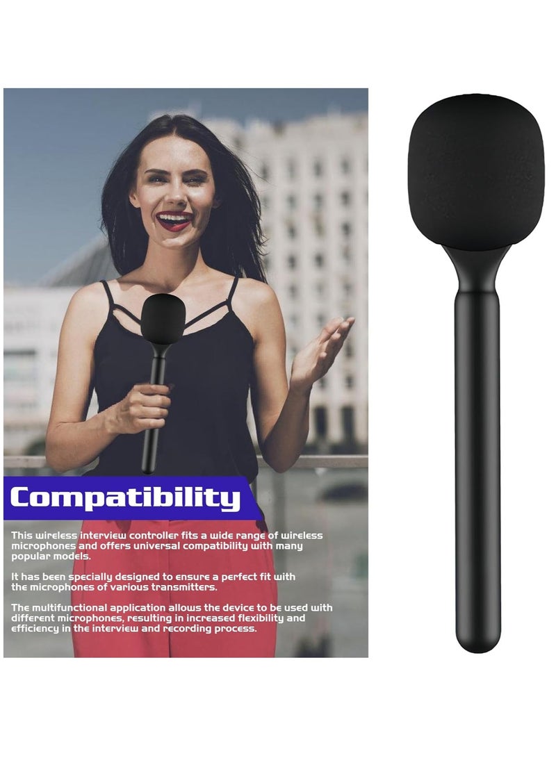 TIGER Title: Universal Interview Handheld Adapter – Stand Holder Wireless Interview Lavalier Microphone Adapter for Wireless GO I/II, Rode Wireless Me/Pro, DJI Mic 1/2 - Image 2
