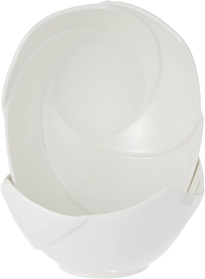 AKDC Symphony Spiral Bowl Set - 2 Pieces - White - Image 5