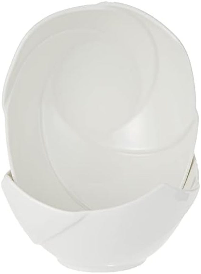 AKDC Symphony Spiral Bowl Set - 2 Pieces - White - Image 1