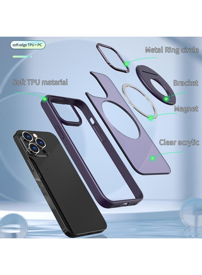 S-TOP Case For iPhone 13 Pro Rotating Ring Magnetic Holder Phone Case - Image 4