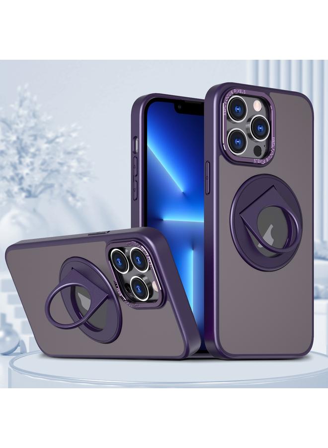 S-TOP Case For iPhone 13 Pro Rotating Ring Magnetic Holder Phone Case - Image 1