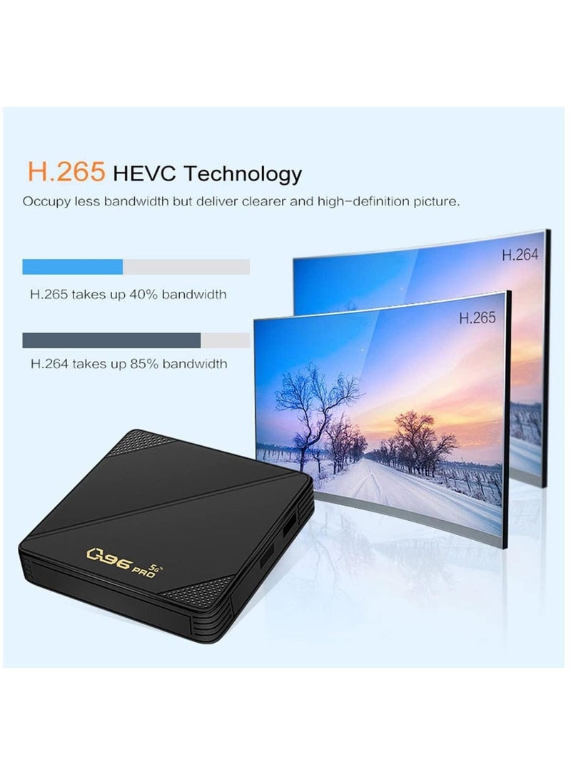 Generic - Q96 PRO Android TV Box 10.0 8GB 128GB Smart TV Box Android Box 905L2 Ultra HD 1080P 4K HDR WiFi 2.4GHz 5.8GHz Bluetooth 4.1 Set Top Box - Image 1
