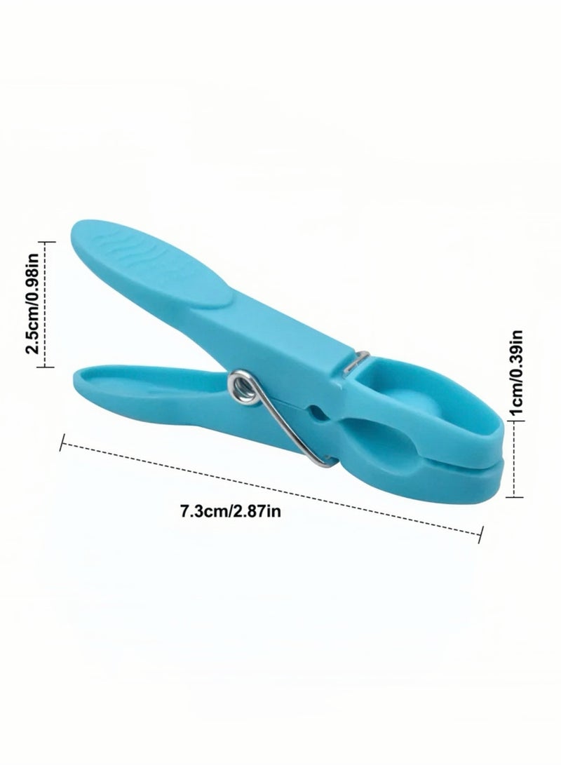 Lee Yon 48-Piece Colorful Plastic Clothes Clips, Ideal for Laundry, Sealing Clips, Green/Blue/Purple/Orange - Image 5