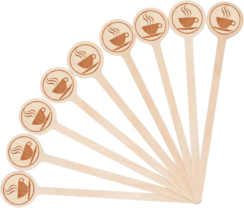 Versatile 300/500 Pcs 5.9-Inch Wooden Coffee Stirrers – Disposable Round-End Sticks For Cocktails & Milk Tea(500pcs) - Image 1
