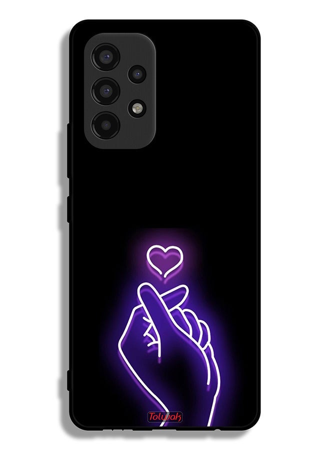Tolwak Samsung Galaxy A53 5G Protective Case Cover Snap Small Heart - Image 1