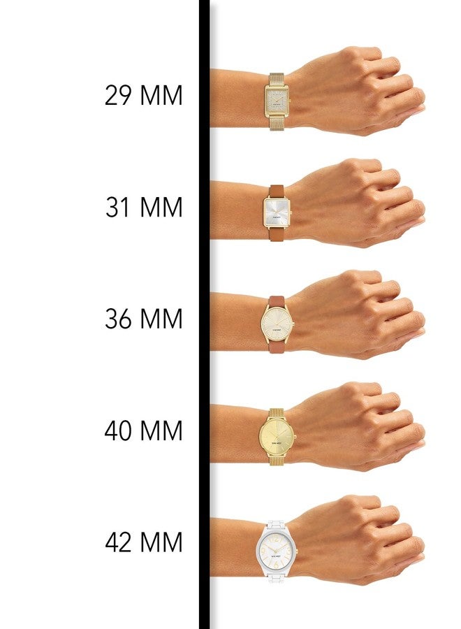 NINE WEST Women's Bracelet Watch, Gold - Image 4