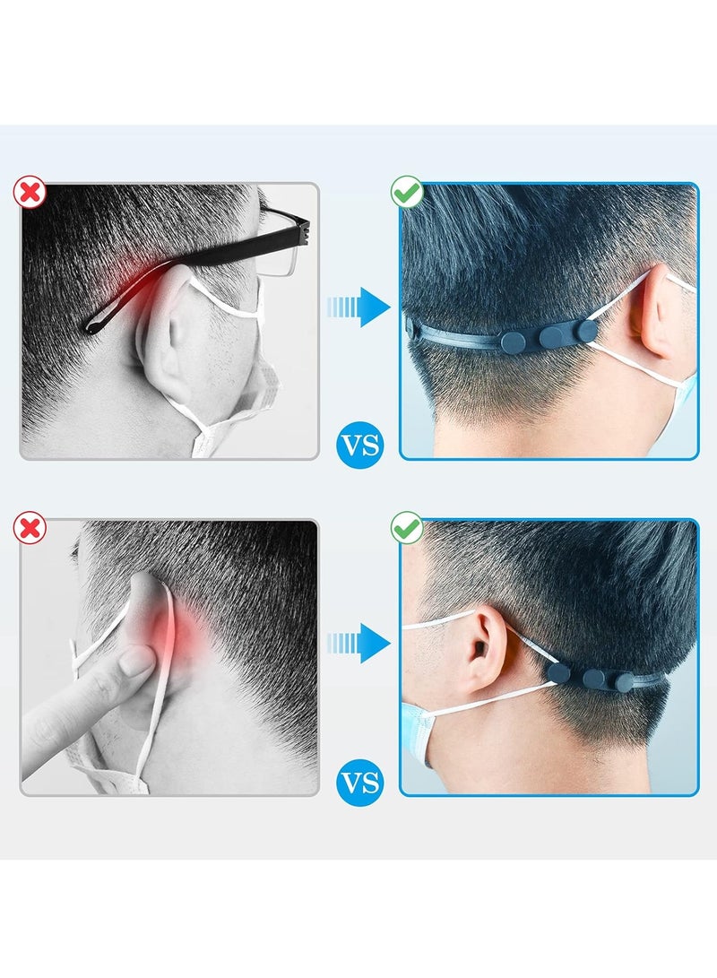 4 Pcs Anti-Tightening Mask Strap Extender Mask Holder Hook Ear Strap Adjustable Mask Fixing Buckle Relieve Pressure and Pain - Image 2
