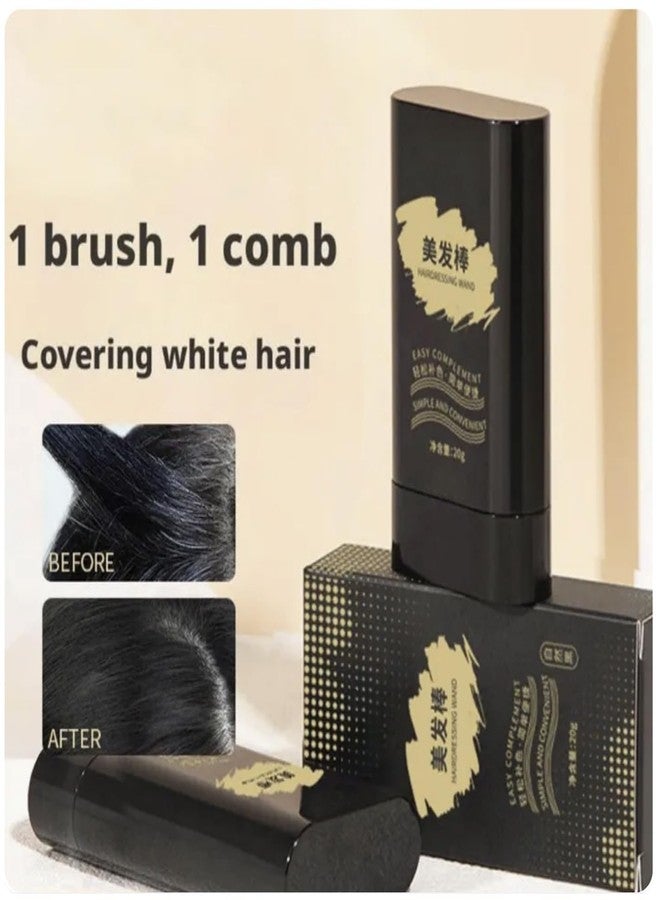 Keli Hair Color Stick, Quick Root Touch Up Comb for Gray Hair Coverage, Instant 2 in 1 Dye Comb, Portable Travel Friendly, Waterproof and Sweatproof concealer for Men & Women (Natural Black, 20gm) - Image 5