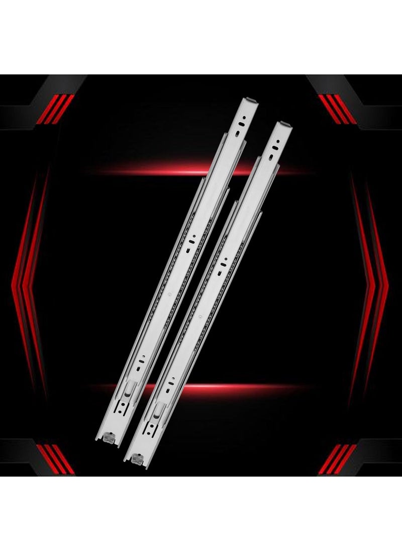 Harrison Harrison Telescopic Ball Bearing Slide 0802 Drawer Channel Stainless Steel 14 inch Soundless Modular Kitchen Drawer Slides Rust Free Load Bearing Capacity 45 kg Furniture Hardware  - Image 1