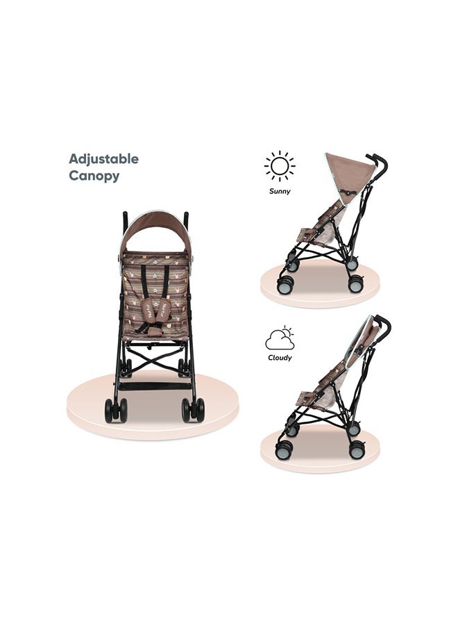 Nurtur Multicolor Lightweight Rex Buggy Stroller With Compact Foldable Canopy, Shoulder Strap For 6-36 Months  - Image 3
