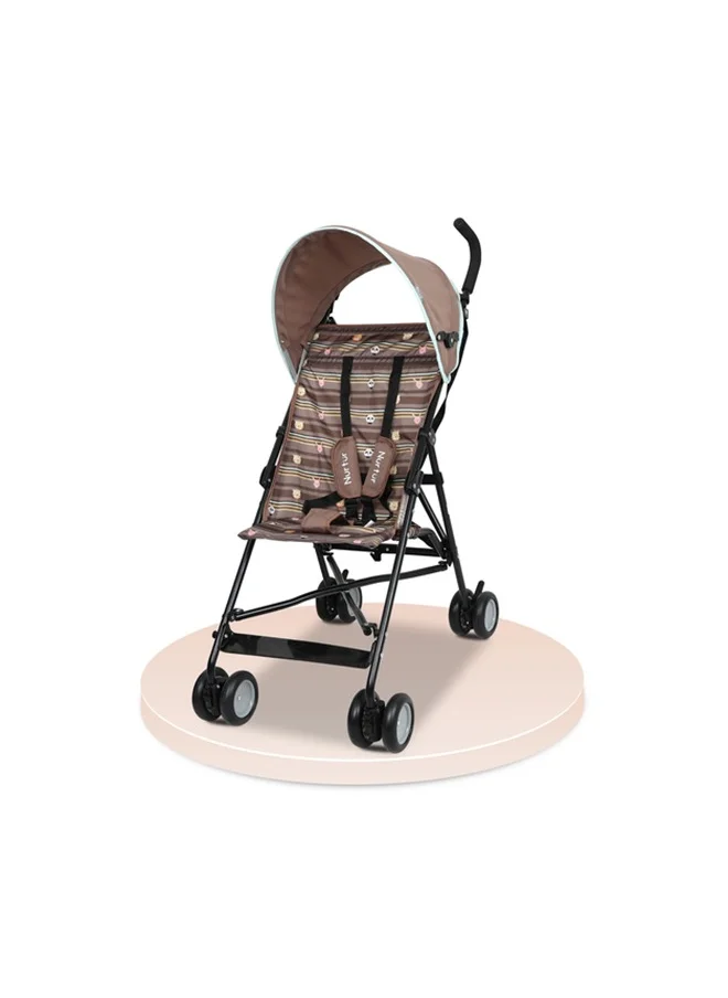 نورتر Multicolor Lightweight Rex Buggy Stroller With Compact Foldable Canopy, Shoulder Strap For 6-36 Months