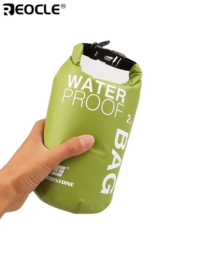 REOCLE 5L Waterproof Bag Wet Dry Separator Large Capacity Zippered Storage Pouch Foldable Bag 250D PVC Mesh Fabric Suitable for Outdoor Activities Like Hiking Rafting Surfing - Image 5