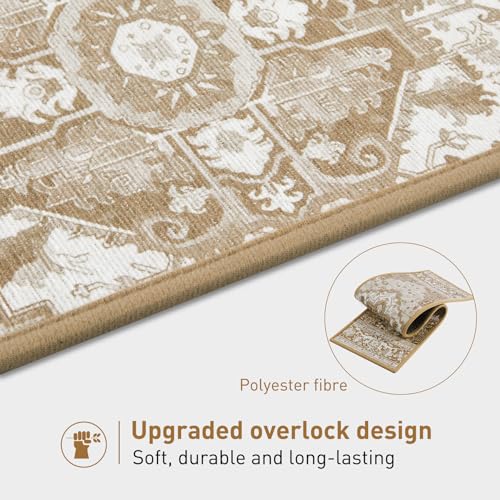 KOOTETA Stair Treads for Wooden Steps Indoor, 15 Pack 8" X 30" Non Slip Carpet Stair Treads with Reusable Adhesive for Kids Elders and Dogs, TPR Backing Stair Rugs Oriental Staircase Step Treads,Bohemia - Image 3