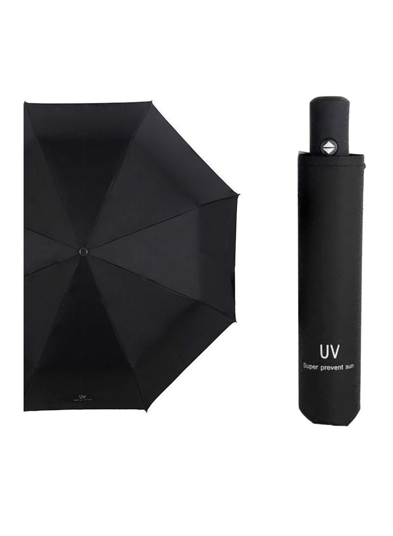 MIXDE UV Umbrella for Summer and Sun Protection, Windproof Folding Travel Umbrella Suitable for Sunny and Rainy Weather, Portable Stylish Sun Umbrella with Automatic Open/Close Function  - Image 2