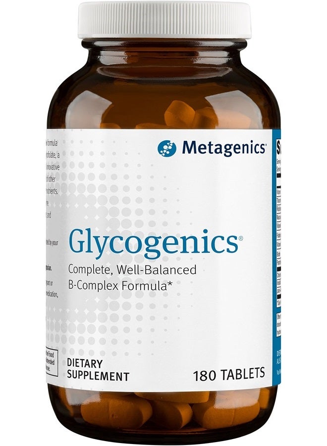 Metagenics Glycogenics Nutritional Supplement Complete, Well-Balanced B-Complex Formula Bottle - 180 Count