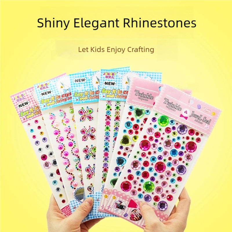 Sticker Jewels Rhinestones for, Selfs Adhesive Stick on Gemstones for Face Scrapbooks Supplies for - Image 4