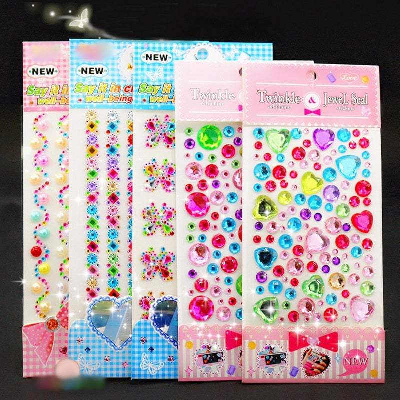 Sticker Jewels Rhinestones for, Selfs Adhesive Stick on Gemstones for Face Scrapbooks Supplies for - Image 5