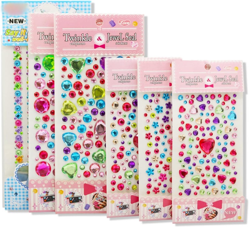 Sticker Jewels Rhinestones for, Selfs Adhesive Stick on Gemstones for Face Scrapbooks Supplies for - Image 3