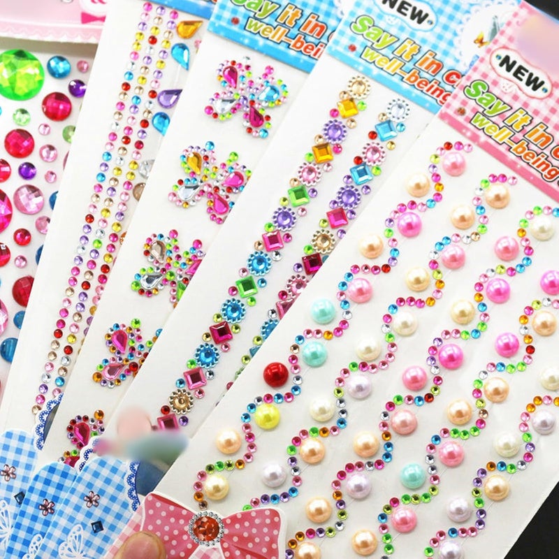 Sticker Jewels Rhinestones for, Selfs Adhesive Stick on Gemstones for Face Scrapbooks Supplies for - Image 2