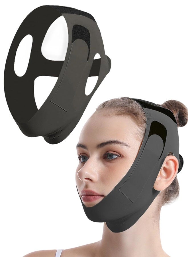 Chin Strap For Sleeping - Double Chin Reducer, Jawline Shaper & Face Lift, Chin Lifting Mask For Women, Reusable V Line Lifting Mask, Jawline Exerciser, Double Chin Eliminator - Image 1