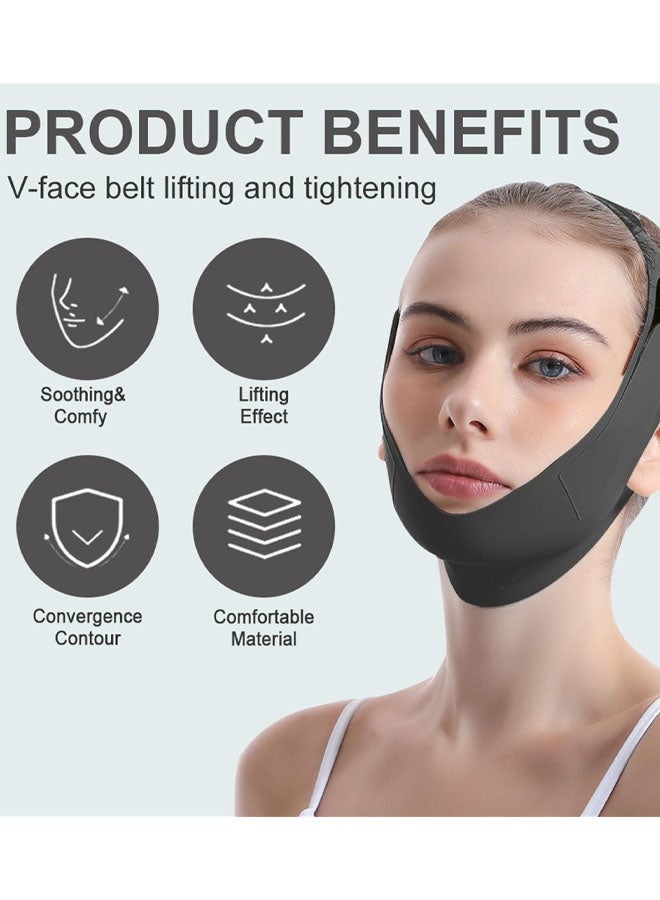 Chin Strap For Sleeping - Double Chin Reducer, Jawline Shaper & Face Lift, Chin Lifting Mask For Women, Reusable V Line Lifting Mask, Jawline Exerciser, Double Chin Eliminator - Image 3
