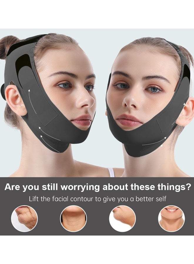 Chin Strap For Sleeping - Double Chin Reducer, Jawline Shaper & Face Lift, Chin Lifting Mask For Women, Reusable V Line Lifting Mask, Jawline Exerciser, Double Chin Eliminator - Image 4