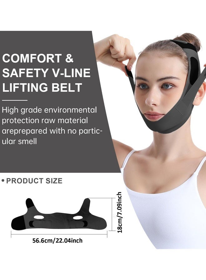 Chin Strap For Sleeping - Double Chin Reducer, Jawline Shaper & Face Lift, Chin Lifting Mask For Women, Reusable V Line Lifting Mask, Jawline Exerciser, Double Chin Eliminator - Image 2