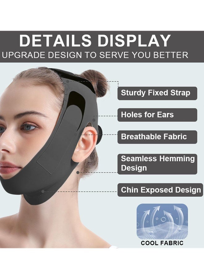 Chin Strap For Sleeping - Double Chin Reducer, Jawline Shaper & Face Lift, Chin Lifting Mask For Women, Reusable V Line Lifting Mask, Jawline Exerciser, Double Chin Eliminator - Image 5