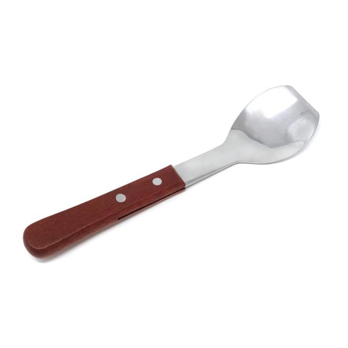 1PCS STAINLESS STEEL ICE CREAM SCOOP SPADE SPOON SCOOPER WITH WOOD HANDLE FOR KITCHEN