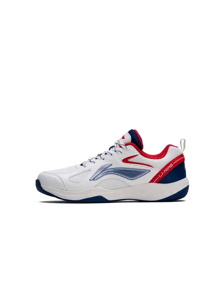 لي-نينج Li-Ning Aero Speed Non Marking Badminton Shoes (White/Red/Navy ; EUR 39)