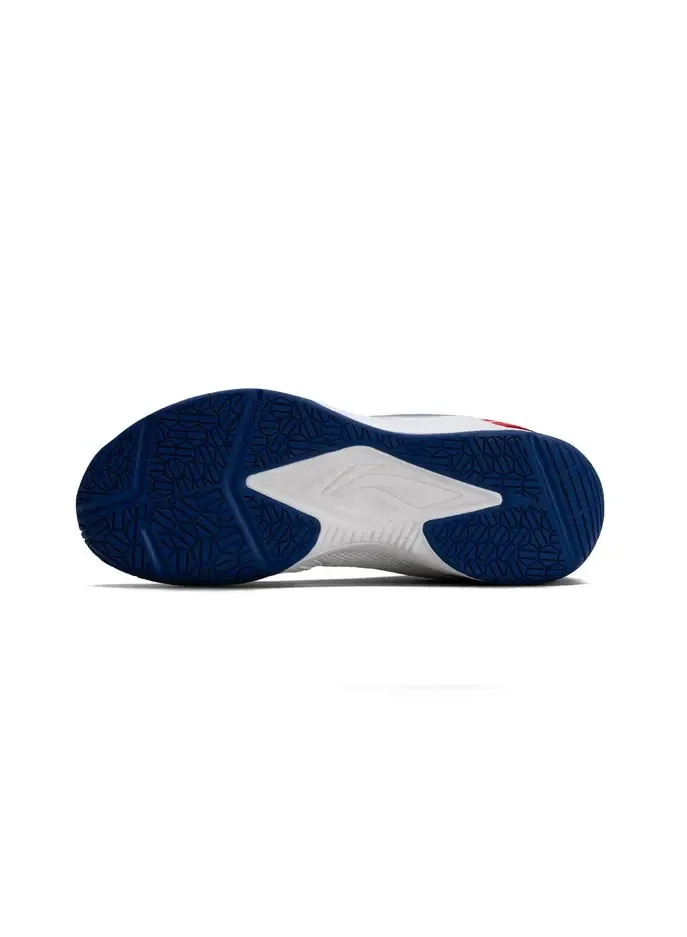 لي-نينج Li-Ning Aero Speed Non Marking Badminton Shoes (White/Red/Navy ; EUR 39)
