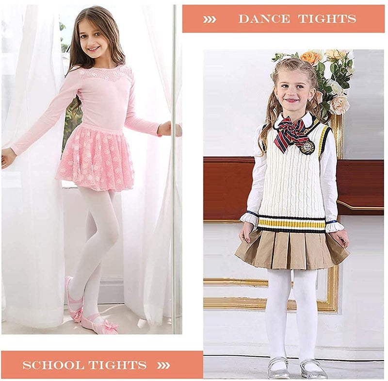Zando Black Tights for Girls 10-12 - Black Ballet Tights for Girls 10-12 Ultra Soft Elastic Ballet Footed Halloween Tight Girl for Daily School Christmas 9-14 Years - Image 5