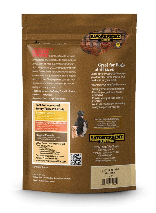 Savory Prime 10-Pack Bones, Mini, 21102, All Breed Sizes - Image 3