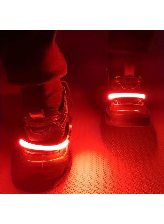Pink LED Shoe Clip Light For Night Visibility Battery Powered Safety Gear - Image 5