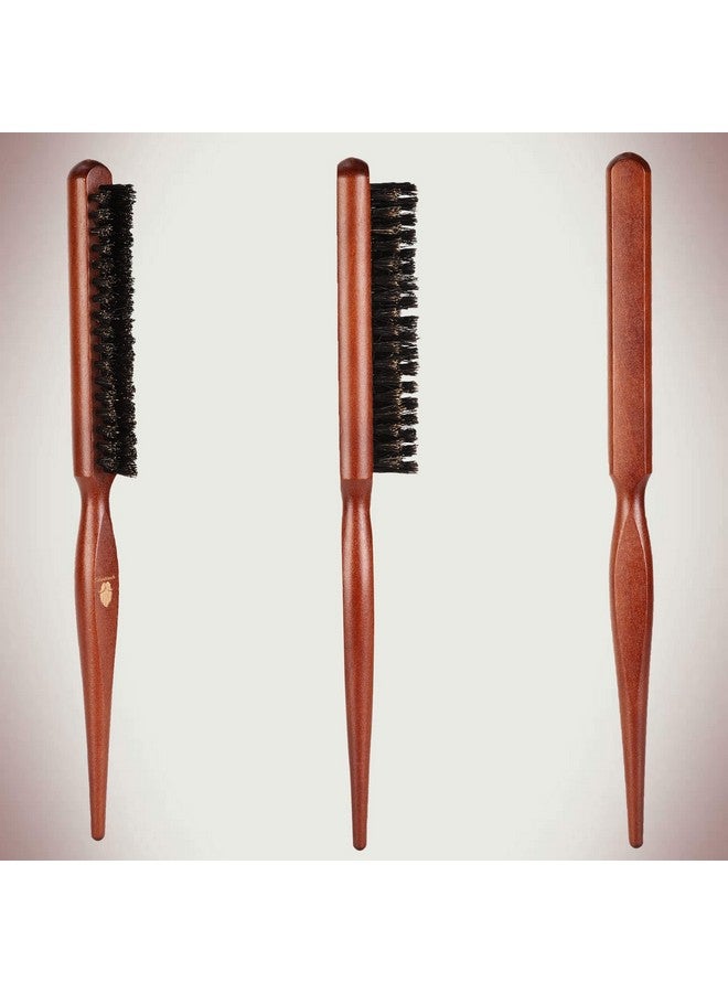 UrbanMooch Boar Bristle Teasing Hair Brush | Boar Bristle Hair Brush For Root Teasing | Adds Volume | Hair Growth | Wooden Hair Brush | For Men & Women - Image 4