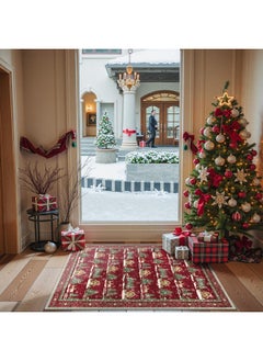 Christmas Door Mat Outdoor Entrance, Red Front Doormats Christmas Porch Rug, 2X3 Outside Layered Mats Washable Bathroom Rug Non Slip, Kitchen Sink Rug Porch/Back Door, Winter Front Door Mat - pzsku/ZFD927B3C1E34FAB3B158Z/45/_/1735214726/a9810a53-6a41-4359-8fc8-da8a8ea0d31a