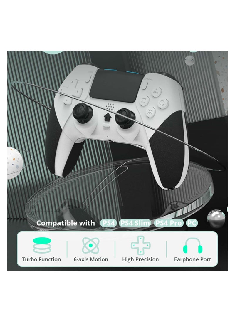 GUDOO Wireless Pro Controller Compatible with PS4 /PS4 Pro/PS4 Slim Console, Gaming Remote with Built-in 800mAh Rechargeable Battery, Precise Joystick, Audio, Turbo, Advanced Buttons Programming  - Image 2