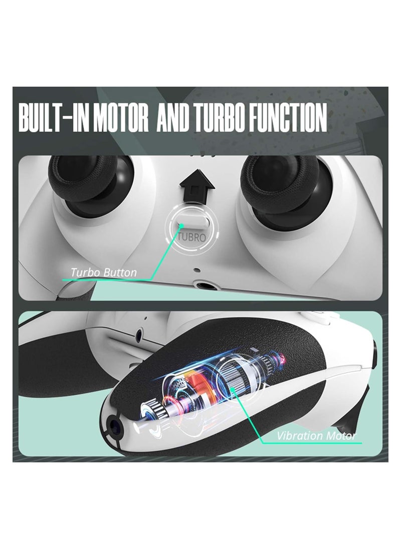 GUDOO Wireless Pro Controller Compatible with PS4 /PS4 Pro/PS4 Slim Console, Gaming Remote with Built-in 800mAh Rechargeable Battery, Precise Joystick, Audio, Turbo, Advanced Buttons Programming  - Image 3
