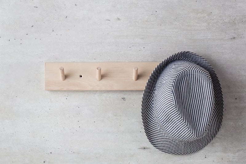Iris Hantverk Birch Wood Wall Rack with 4 Hooks - Image 2