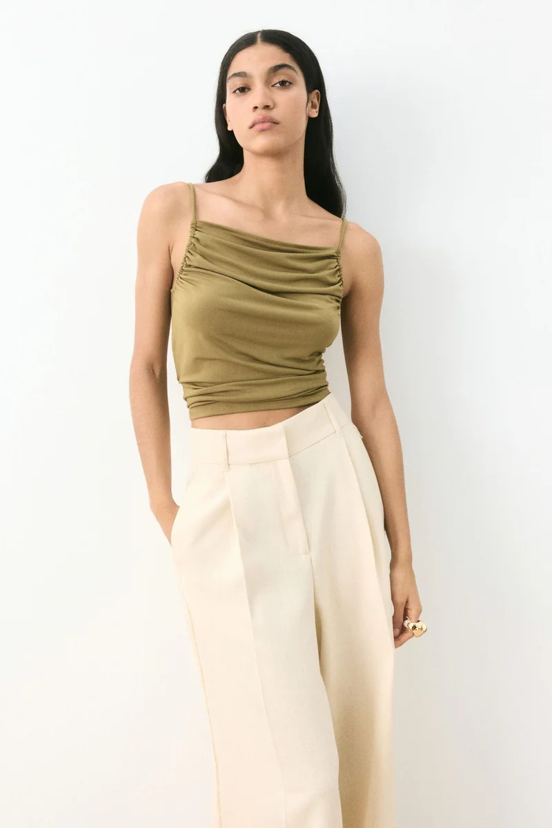 H&M Ruched strappy top