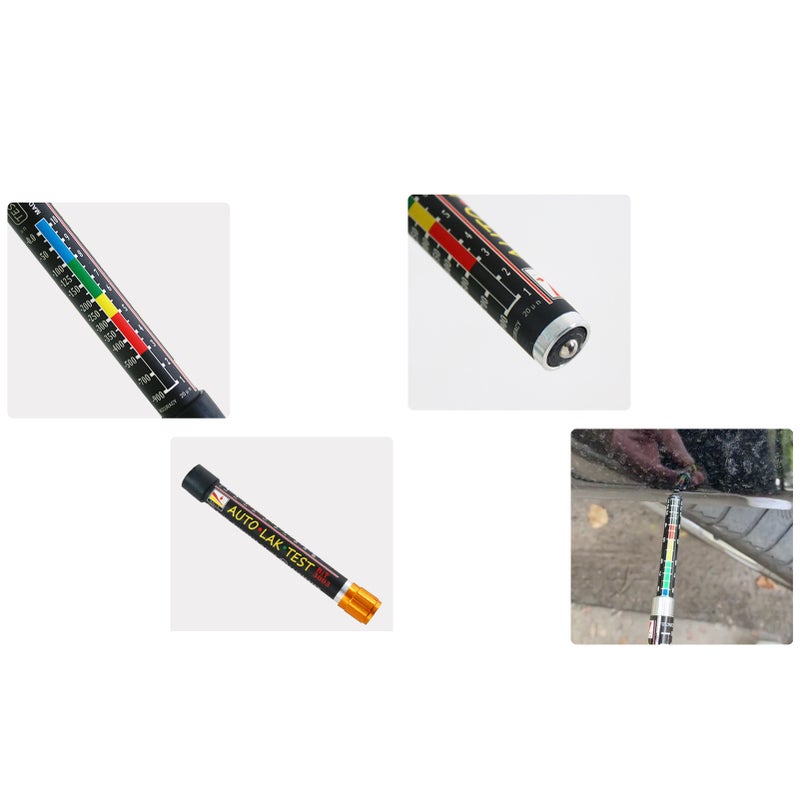 Paint Thickness Tester Aluminum Plastic Magnet Compact Car Body Coating Detector - Image 2