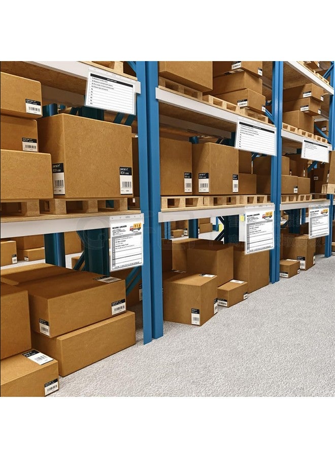 بيبيل 10 عبوات من حاملي تذاكر العمل، 8 1/2 بوصة × 11 بوصة، واقيات صفحات بسحاب مقاومة للماء شديدة التحمل، حاملات تذاكر متجر تخزين المستندات الجافة (Clearvertical) - Image 4