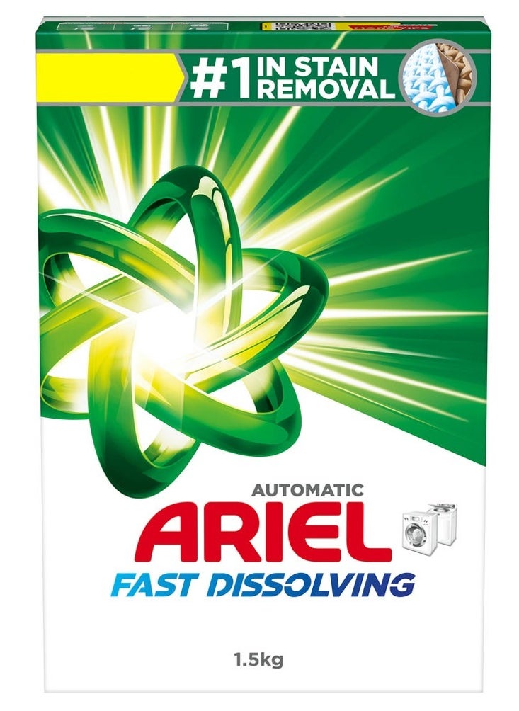 Ariel Ariel Automatic Fast Dissolving Laundry Detergent Powder 1.5 Kg 