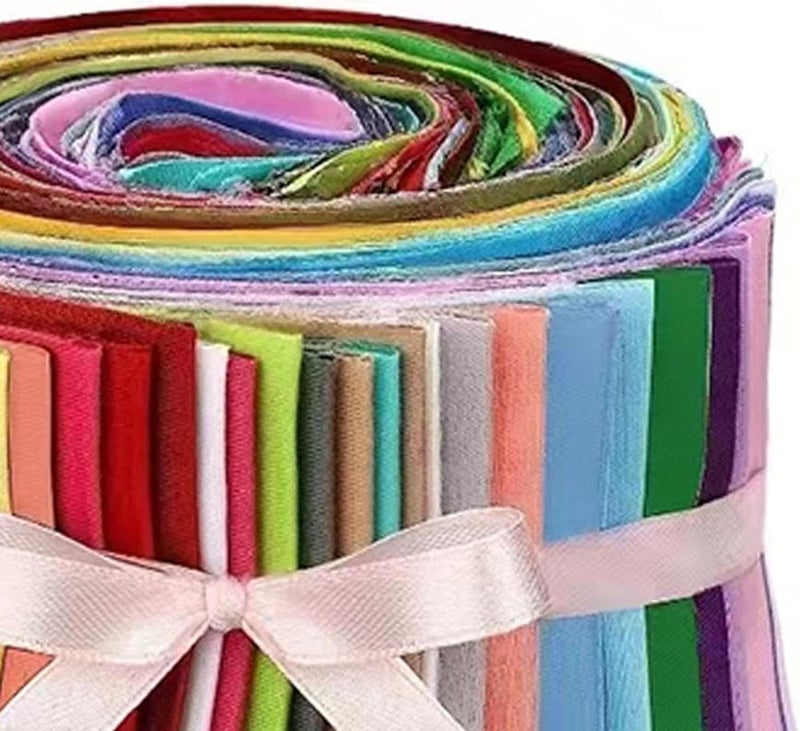 40 Pieces Fabric Strips Bundles Cotton Quilting Patchwork Craft Precut Floral Cloth Suitable for Handmade Wallets Toys Table Mats Gift - Image 5