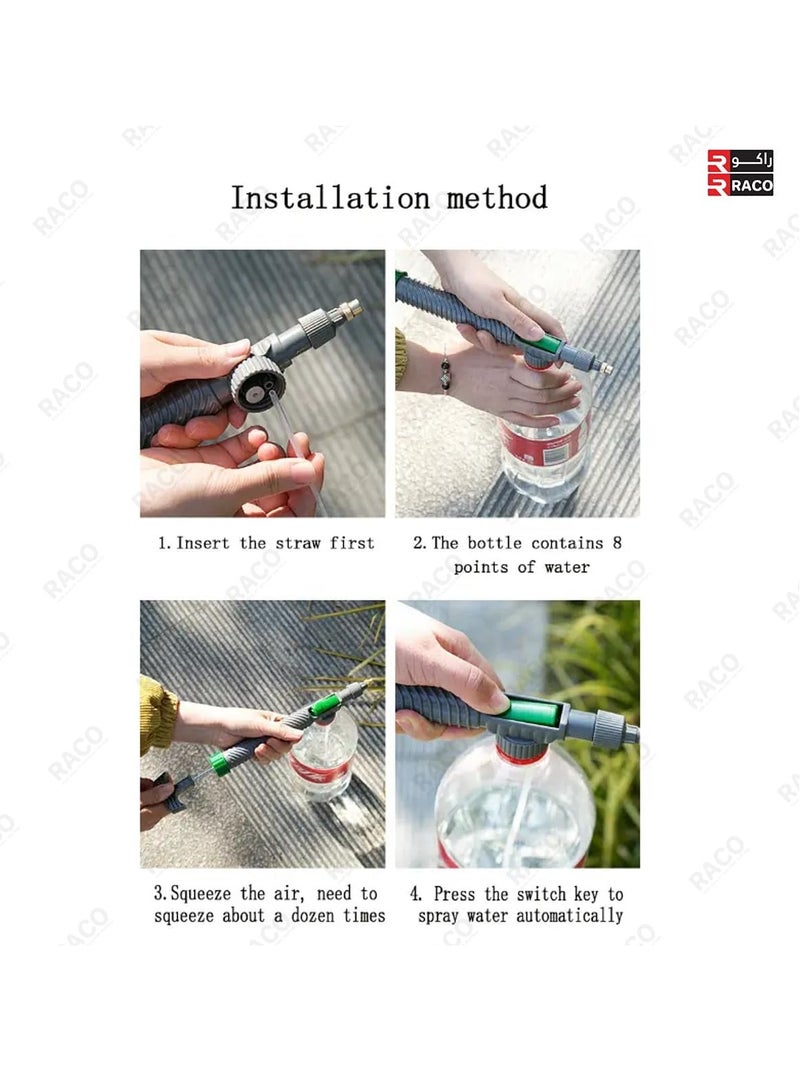 RACO Handheld Sprayer-High Pressure Air Pump Manual Sprayer with Adjustable Nozzle - Garden Pump Sprayer - Hand Pump Sprayer Pressure Sprayer Top for Home Lawn Garden Watering Lawn and Garden Sprayer - Image 4