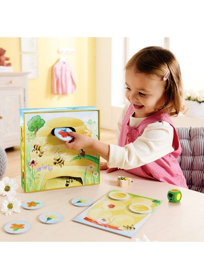 HABA My Very First Games Hanna Honeybee - 2 Cooperative Color Die Games Ages 2+ (Made in Germany)